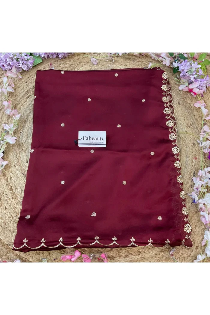 Beautiful Hand work and Beads work Rangoli Dupatta for women | Only Dupatta Dharani Dup - Image 18