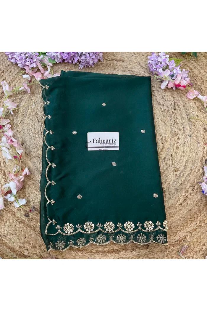 Beautiful Hand work and Beads work Rangoli Dupatta for women | Only Dupatta Dharani Dup - Image 2