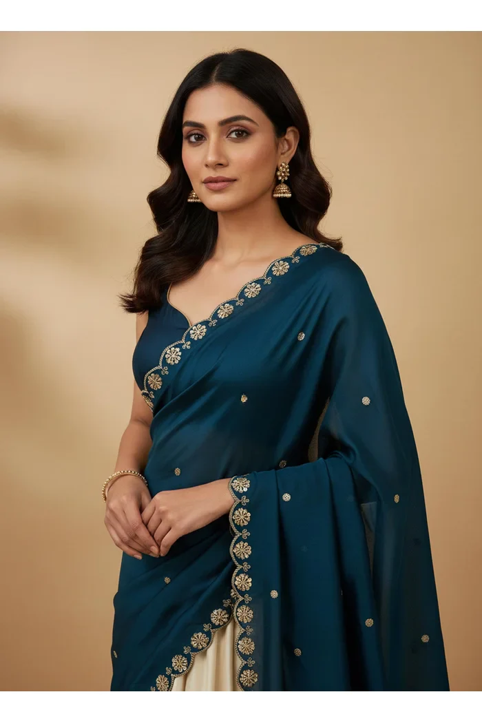 Beautiful Hand work and Beads work Rangoli Dupatta for women | Only Dupatta Dharani Dup - Image 24