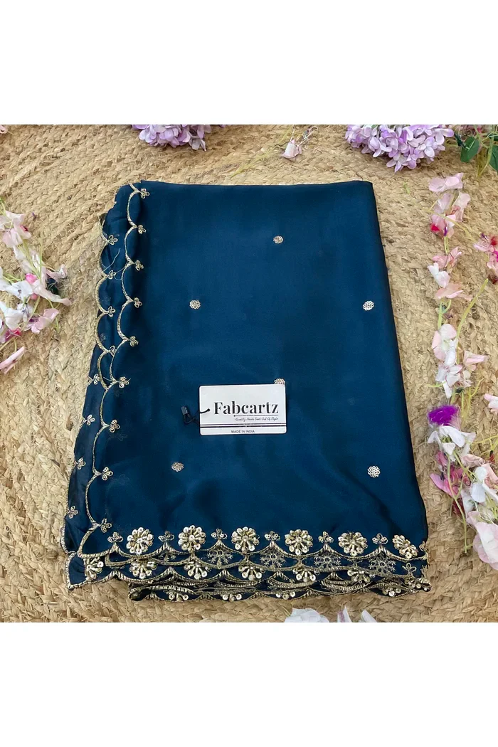 Beautiful Hand work and Beads work Rangoli Dupatta for women | Only Dupatta Dharani Dup - Image 25