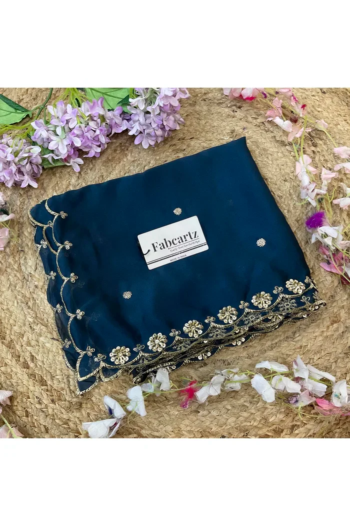 Beautiful Hand work and Beads work Rangoli Dupatta for women | Only Dupatta Dharani Dup - Image 30