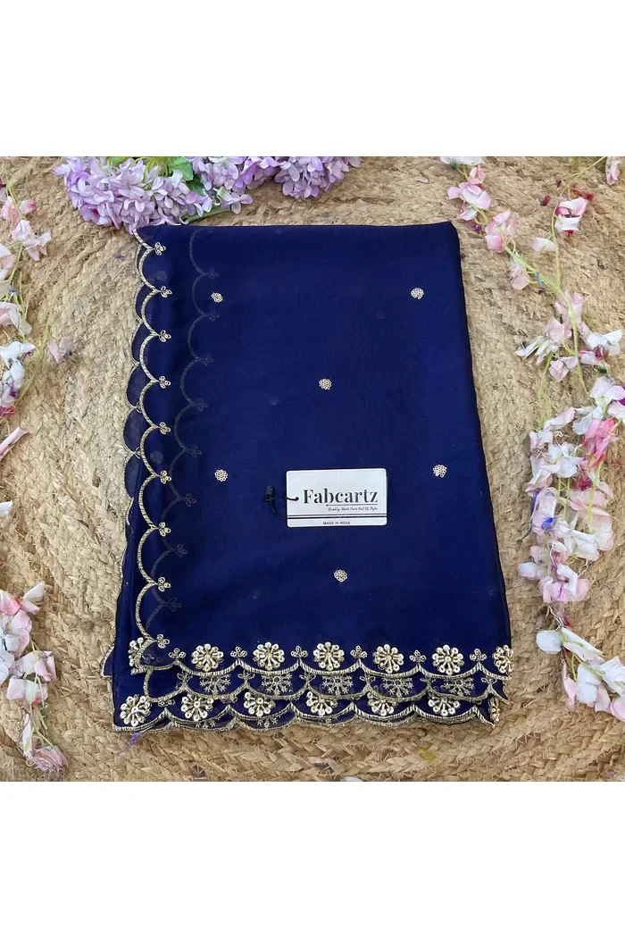 Beautiful Hand work and Beads work Rangoli Dupatta for women | Only Dupatta Dharani Dup - Image 33