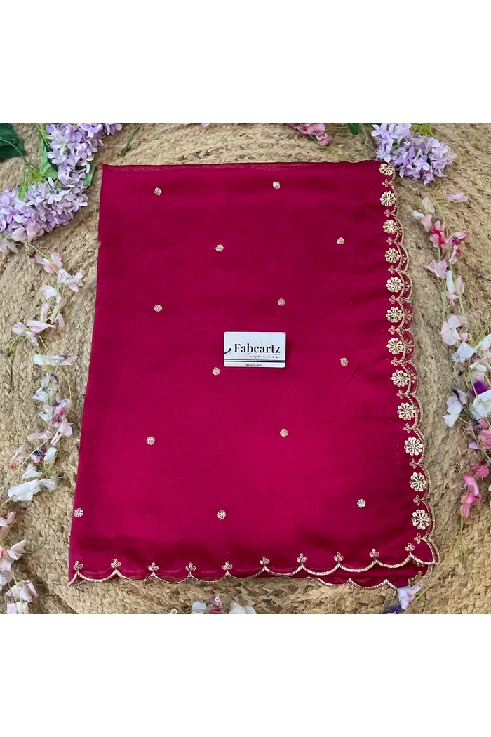 Beautiful Hand work and Beads work Rangoli Dupatta for women | Only Dupatta Dharani Dup - Image 50