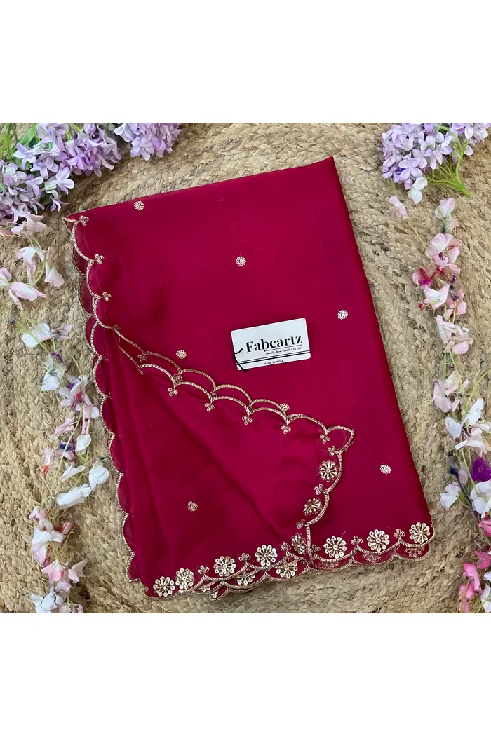 Beautiful Hand work and Beads work Rangoli Dupatta for women | Only Dupatta Dharani Dup - Image 51