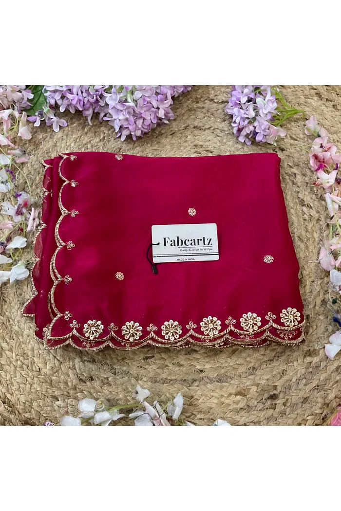Beautiful Hand work and Beads work Rangoli Dupatta for women | Only Dupatta Dharani Dup - Image 53
