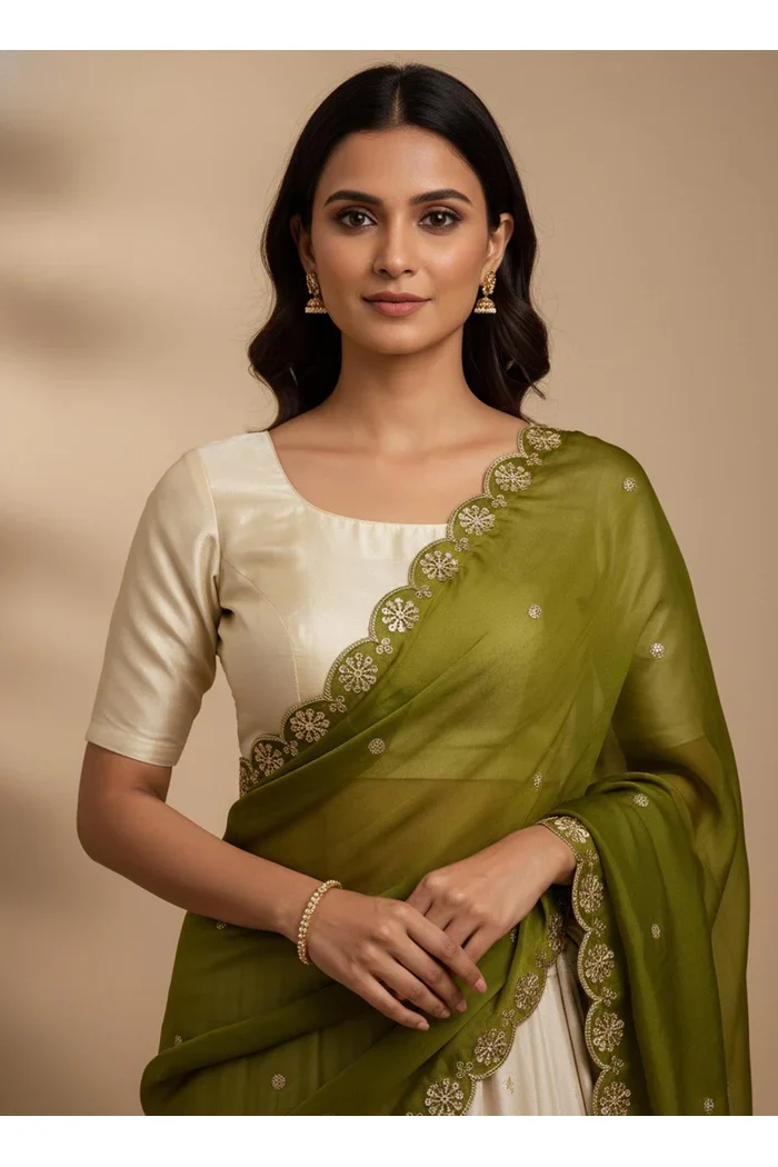 Beautiful Hand work and Beads work Rangoli Dupatta for women | Only Dupatta Dharani Dup - Image 56