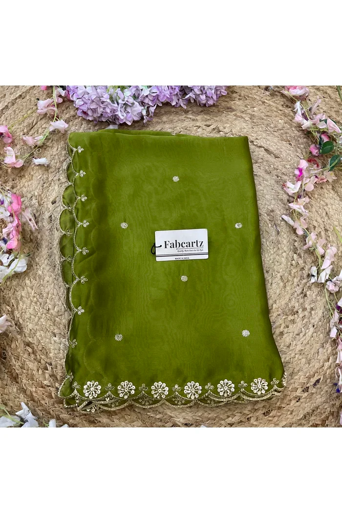 Beautiful Hand work and Beads work Rangoli Dupatta for women | Only Dupatta Dharani Dup - Image 57