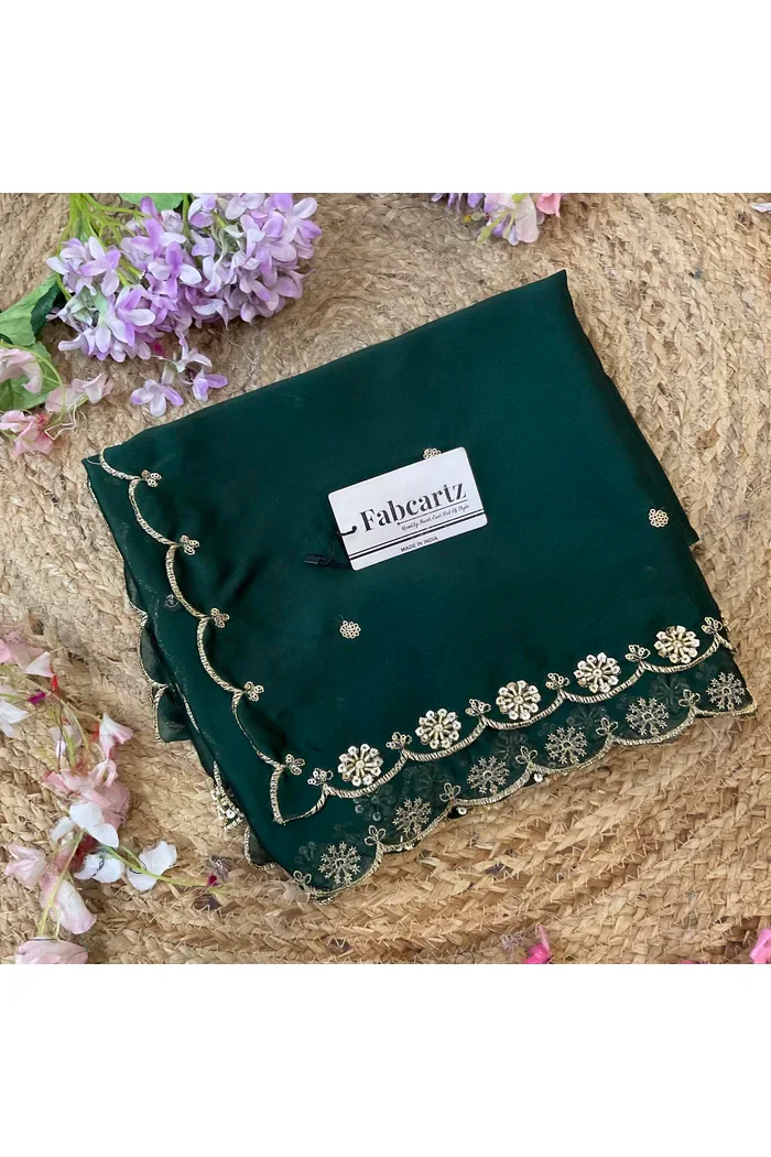 Beautiful Hand work and Beads work Rangoli Dupatta for women | Only Dupatta Dharani Dup - Image 6