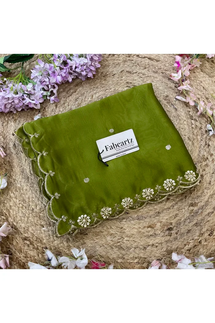 Beautiful Hand work and Beads work Rangoli Dupatta for women | Only Dupatta Dharani Dup - Image 62