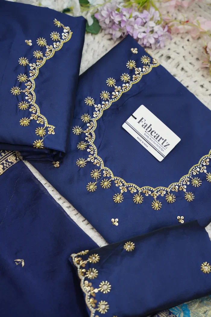 Beautiful South Indian Style Half Saree with Beads Work Blouse and Dupatta for Women | Hiral Kv - Image 34