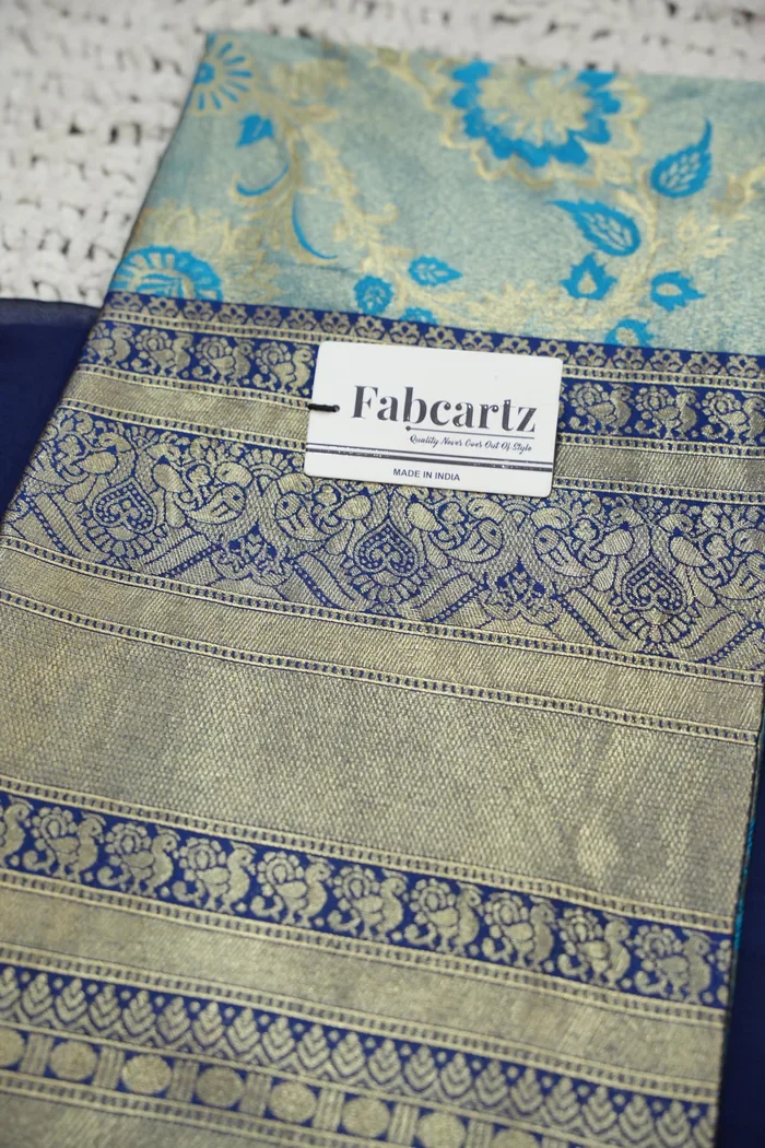 Beautiful South Indian Style Half Saree with Beads Work Blouse and Dupatta for Women | Hiral Kv - Image 36