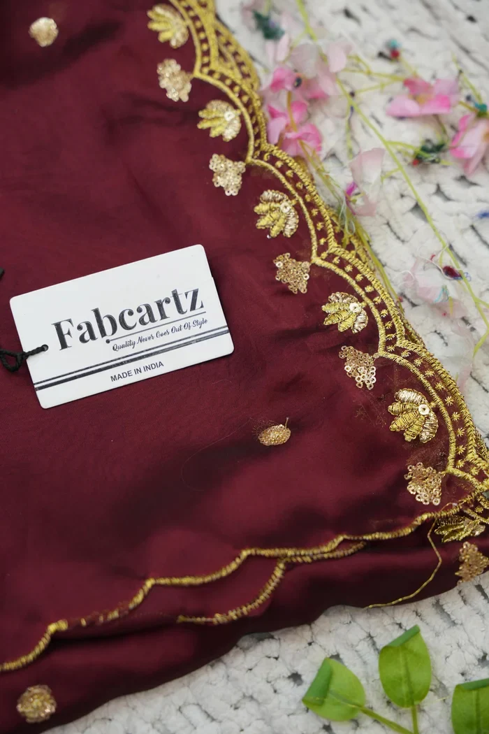 Beautiful South Indian Style Half Saree with Hand Work Blouse and Dupatta for Women | Shobitha - Image 104