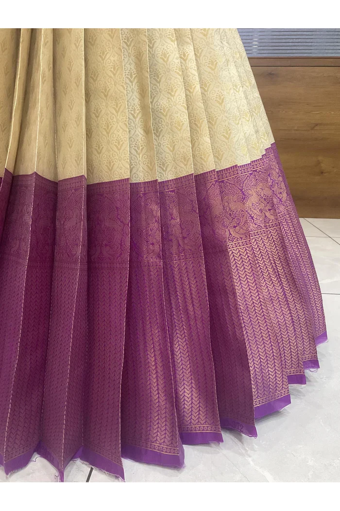 Beautiful South Indian Style Half Saree with Blouse and Dupatta for Women | Reet - Image 12