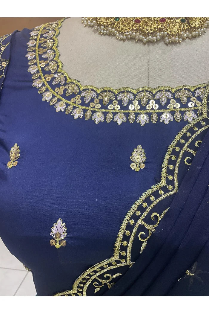 Beautiful South Indian Style Half Saree with Blouse and Dupatta for Women | Reet - Image 23