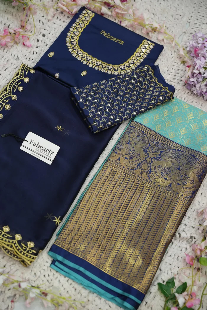 Beautiful South Indian Style Half Saree with Blouse and Dupatta for Women | Reet - Image 57