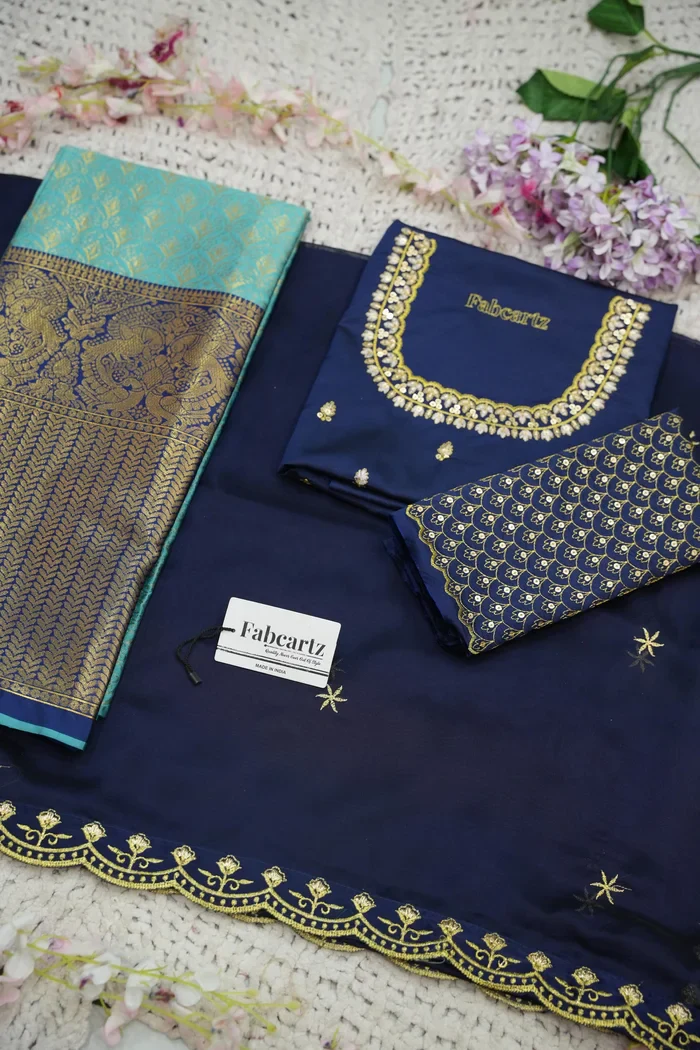 Beautiful South Indian Style Half Saree with Blouse and Dupatta for Women | Reet - Image 59