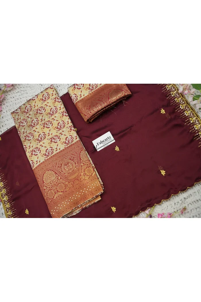 Beautiful South Indian Style Half Saree with Embroidery Blouse and Dupatta for Women | Atreyi Kv - Image 68