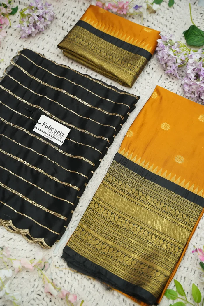 Beautiful South Indian Style Half Saree with Embroidery Blouse and Dupatta for Women | Hyderabadi - Image 64