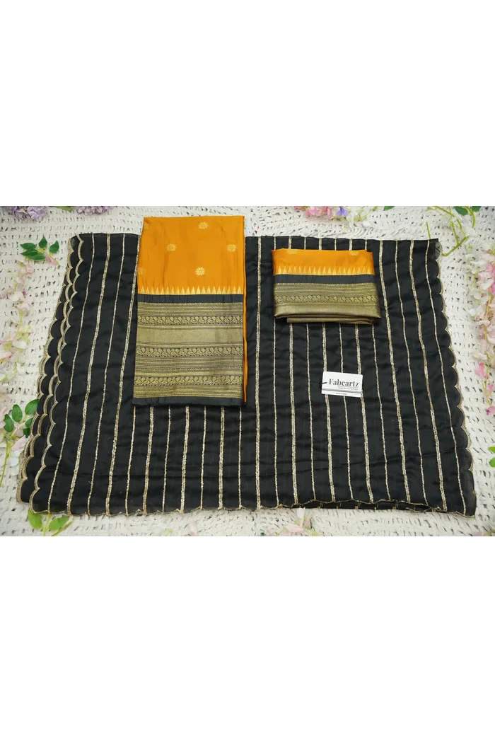 Beautiful South Indian Style Half Saree with Embroidery Blouse and Dupatta for Women | Hyderabadi - Image 67