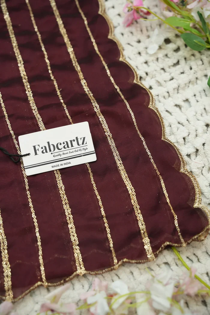 Beautiful South Indian Style Half Saree with Embroidery Blouse and Dupatta for Women | Hyderabadi Kv - Image 62