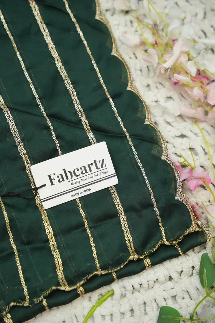 Beautiful South Indian Style Half Saree with Embroidery Blouse and Dupatta for Women | Hyderabadi Kv - Image 90