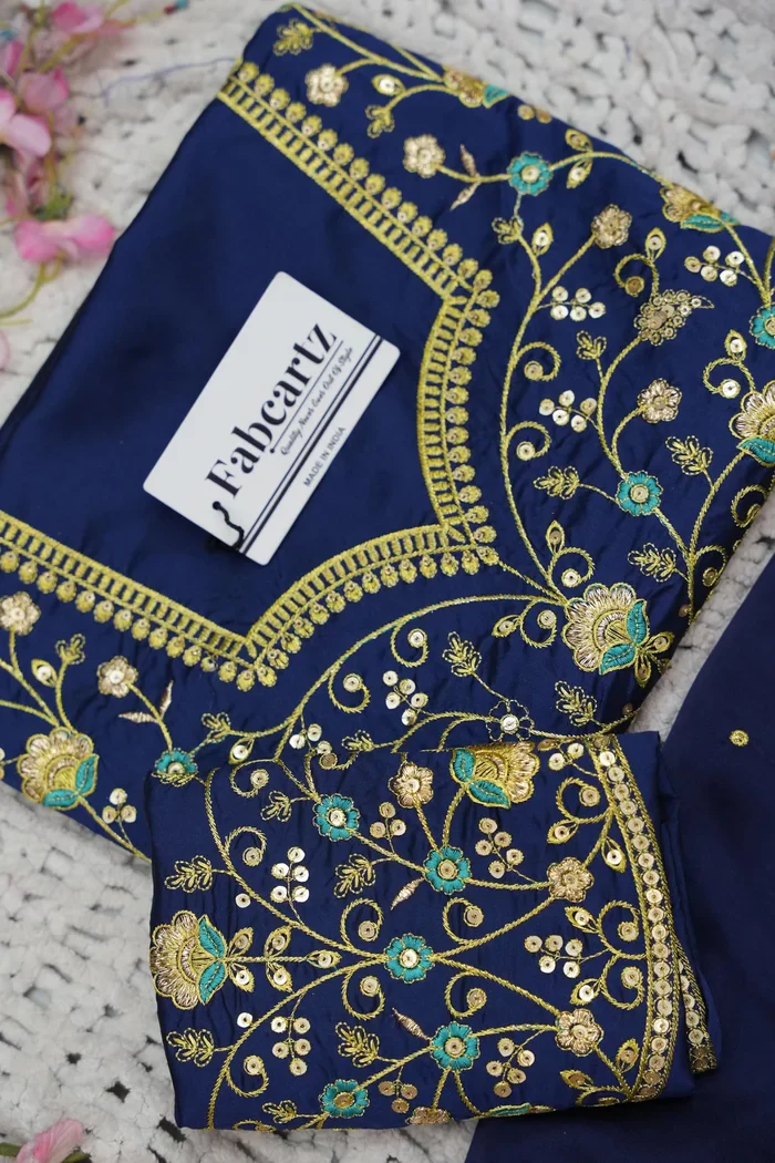 Beautiful South Indian Style Half Saree with Embroidery Blouse and Dupatta for Women | Ishita - Image 74