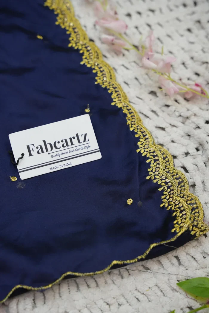 Beautiful South Indian Style Half Saree with Embroidery Blouse and Dupatta for Women | Ishita - Image 78