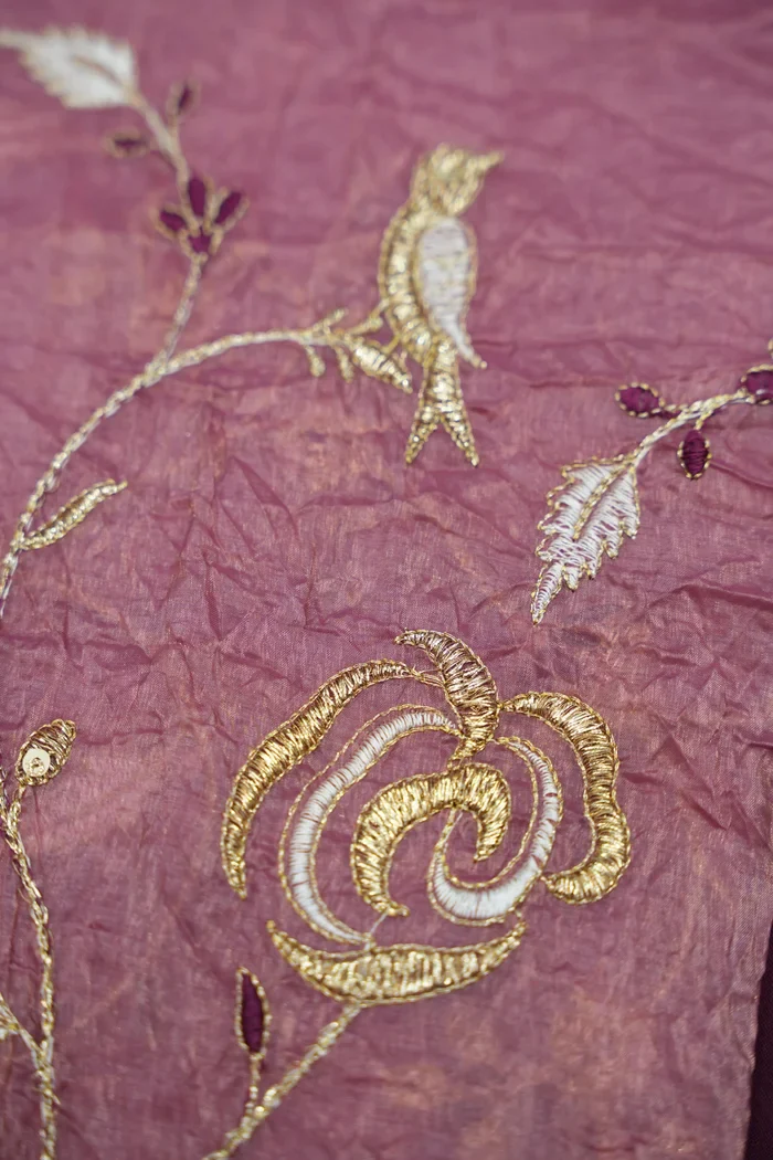 Beautiful South Indian Style Half Saree with Embroidery Blouse and Dupatta for Women | Shuturamurg - Image 33