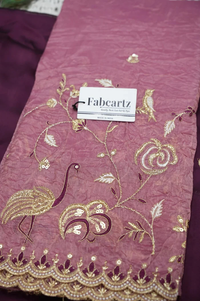 Beautiful South Indian Style Half Saree with Embroidery Blouse and Dupatta for Women | Shuturamurg - Image 35