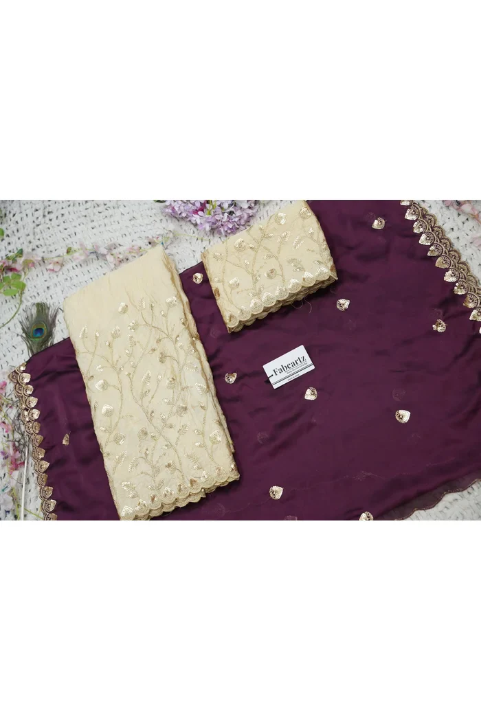Beautiful South Indian Style Half Saree with Embroidery Blouse and Dupatta for Women | Zeel - Image 91