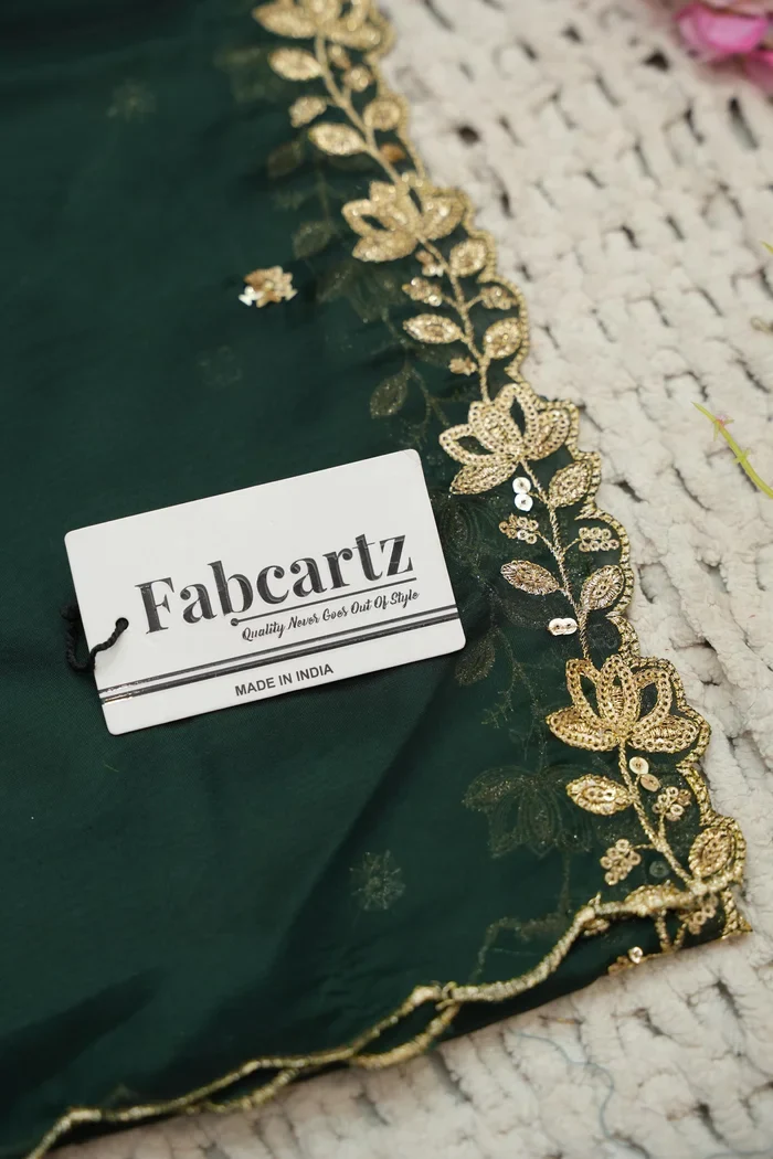 Beautiful South Indian Style Half Saree with Hand Work Blouse and Dupatta for Women | BiliPatra - Image 76