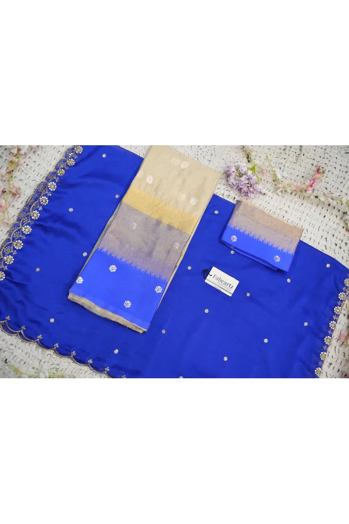 Beautiful South Indian Style Unstitch Half Saree with Blouse and Hand Work Rangoli Dupatta for Women | Dharani - Image 140
