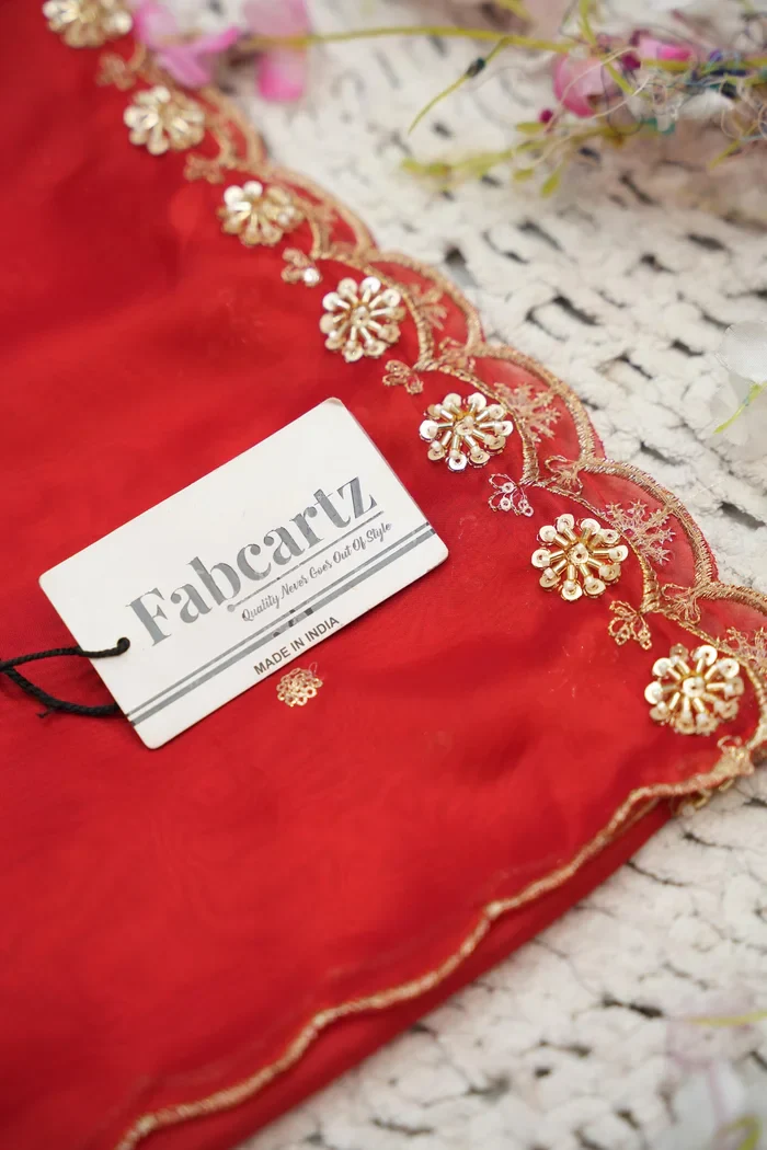Beautiful South Indian Style Unstitch Half Saree with Blouse and Hand Work Rangoli Dupatta for Women | Dharani - Image 151