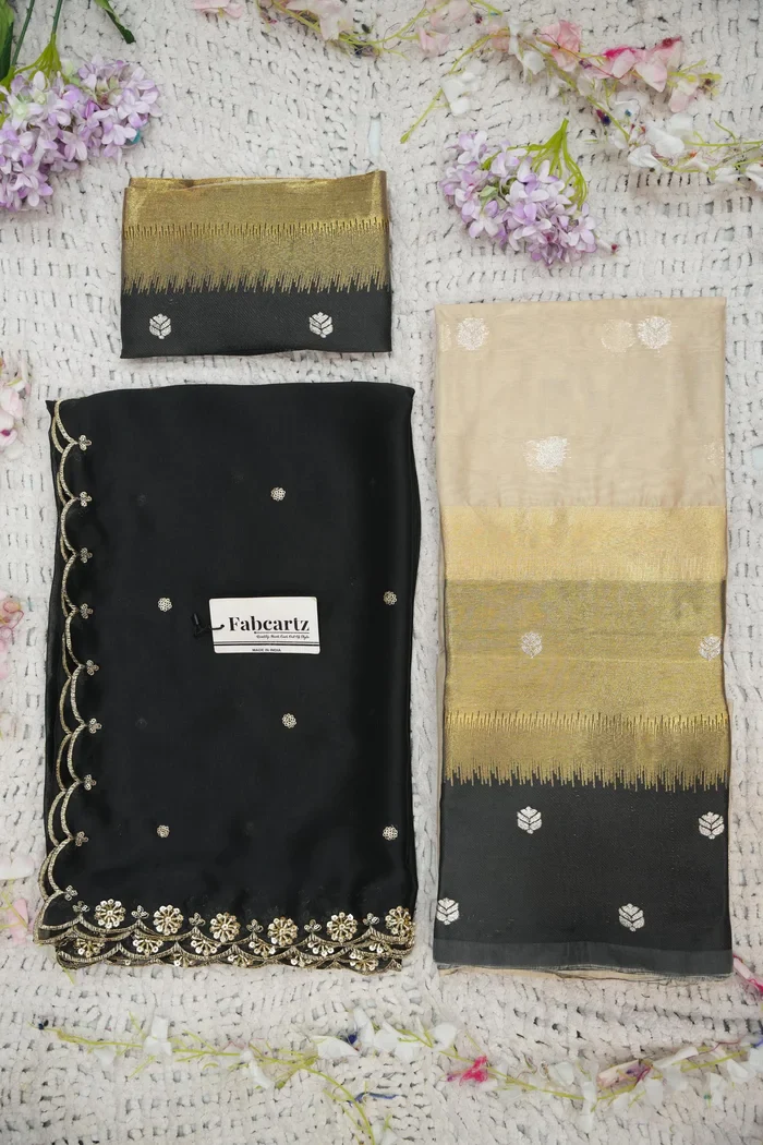 Beautiful South Indian Style Unstitch Half Saree with Blouse and Hand Work Rangoli Dupatta for Women | Dharani - Image 79