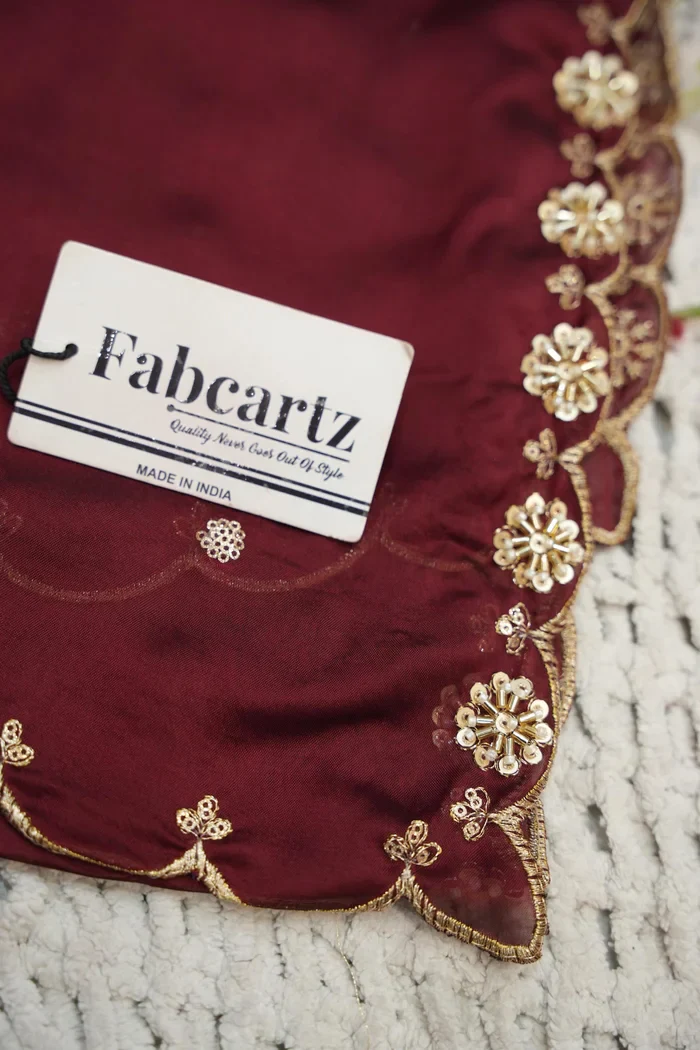 Beautiful South Indian Style Unstitch Half Saree with Blouse and Hand Work Rangoli Dupatta for Women | Dharani - Image 93