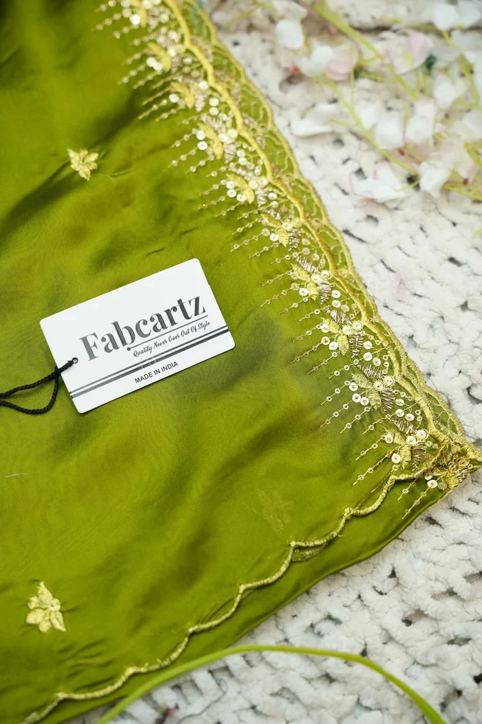 Beautiful South Indian Style Half Saree with Embroidery Blouse and Dupatta for Women | Kalyani - Image 55