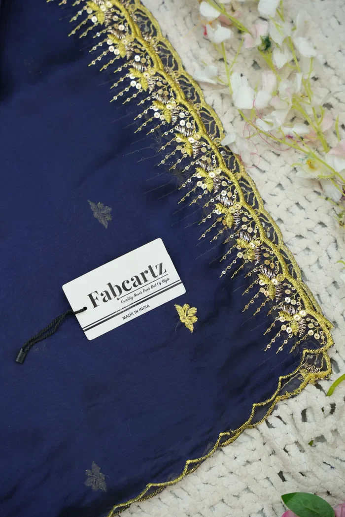 Beautiful South Indian Style Half Saree with Embroidery Blouse and Dupatta for Women | Kalyani - Image 71