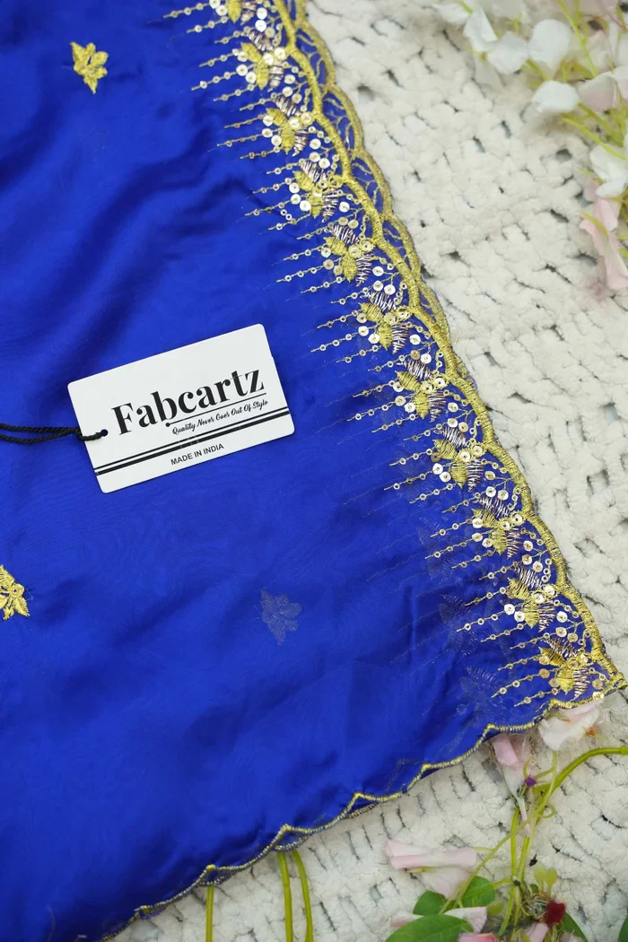 Beautiful South Indian Style Half Saree with Embroidery Blouse and Dupatta for Women | Kalyani - Image 87