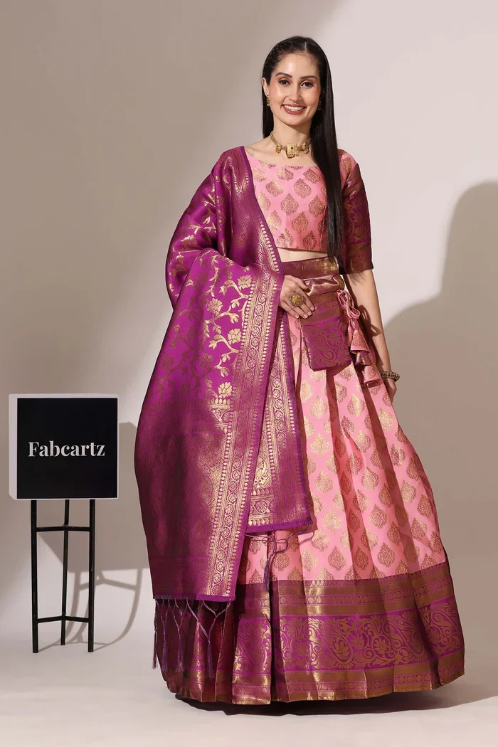 South Indian Festival Traditional Half Saree BIG AKKU - Image 16