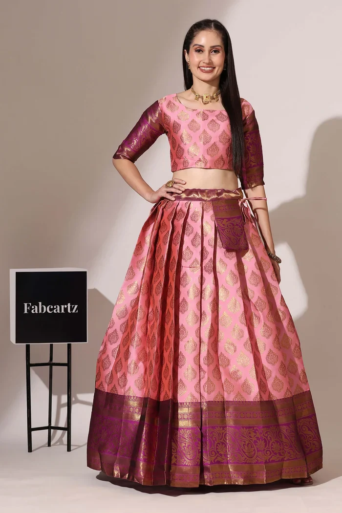 South Indian Festival Traditional Half Saree BIG AKKU - Image 17