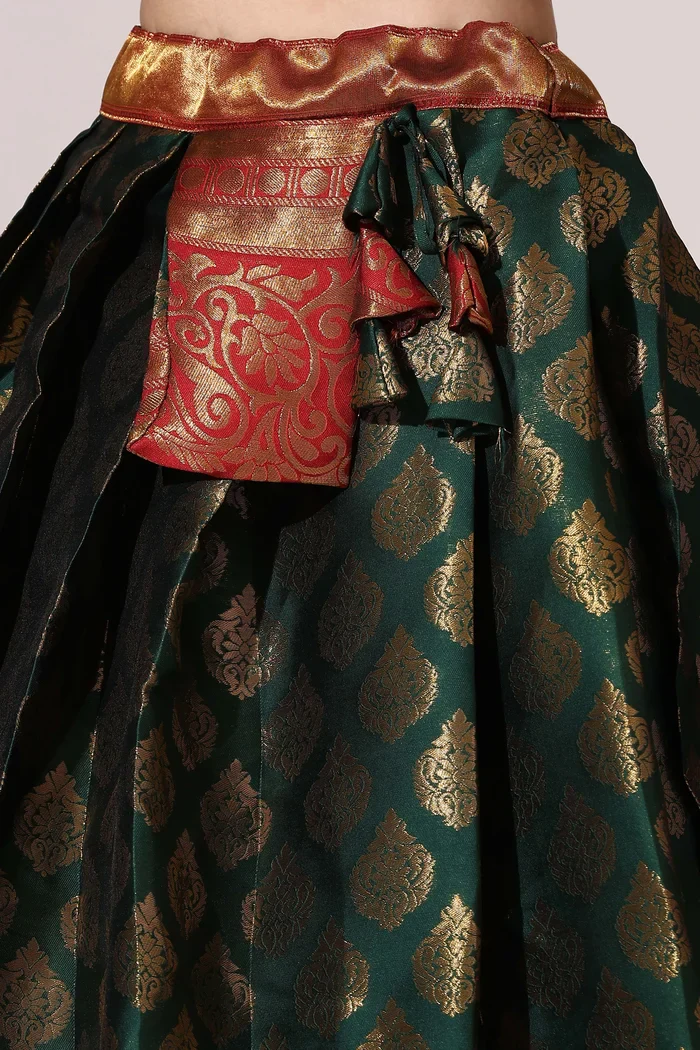 South Indian Festival Traditional Half Saree BIG AKKU - Image 31