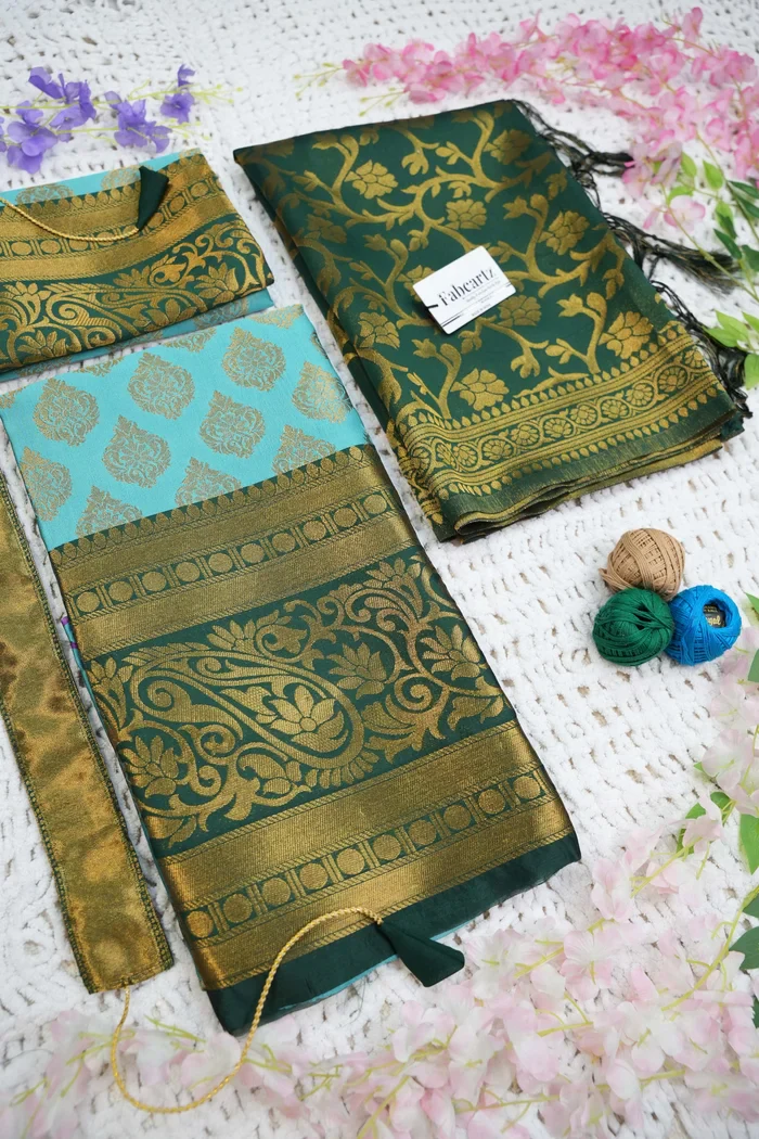 South Indian Festival Traditional Half Saree BIG AKKU - Image 44