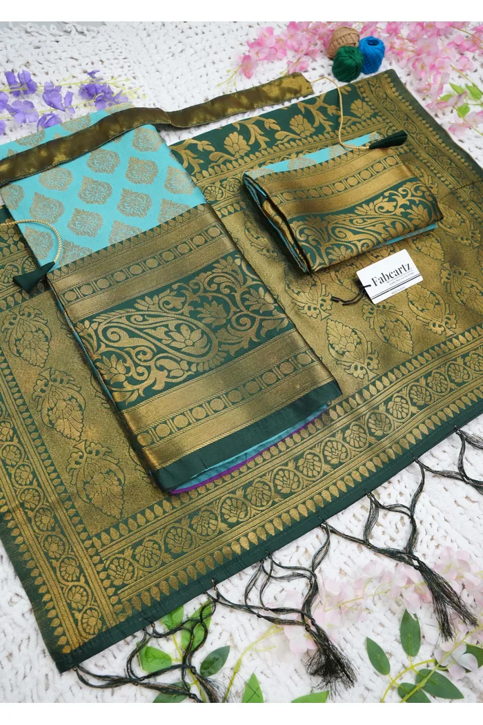 South Indian Festival Traditional Half Saree BIG AKKU - Image 47