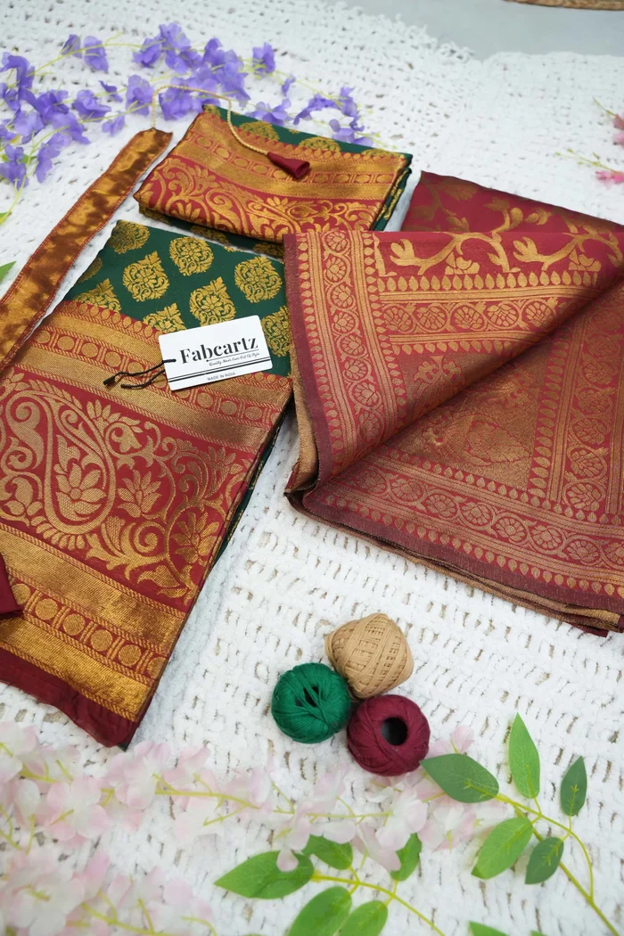 South Indian Festival Traditional Half Saree BIG AKKU - Image 58