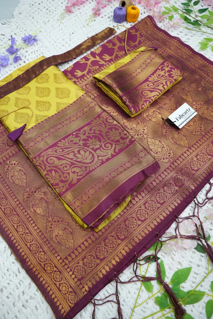 South Indian Festival Traditional Half Saree BIG AKKU - Image 67
