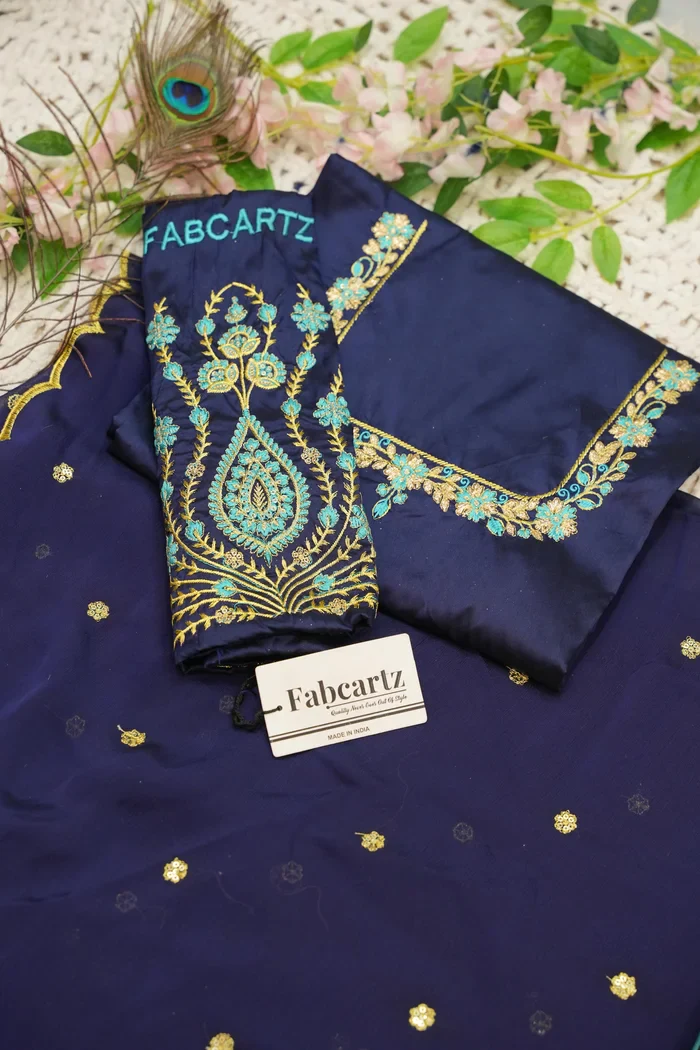 Women's Woven Design zari work Half Saree with Embroidered Blouse and Dupatta BittuPattu - Image 51