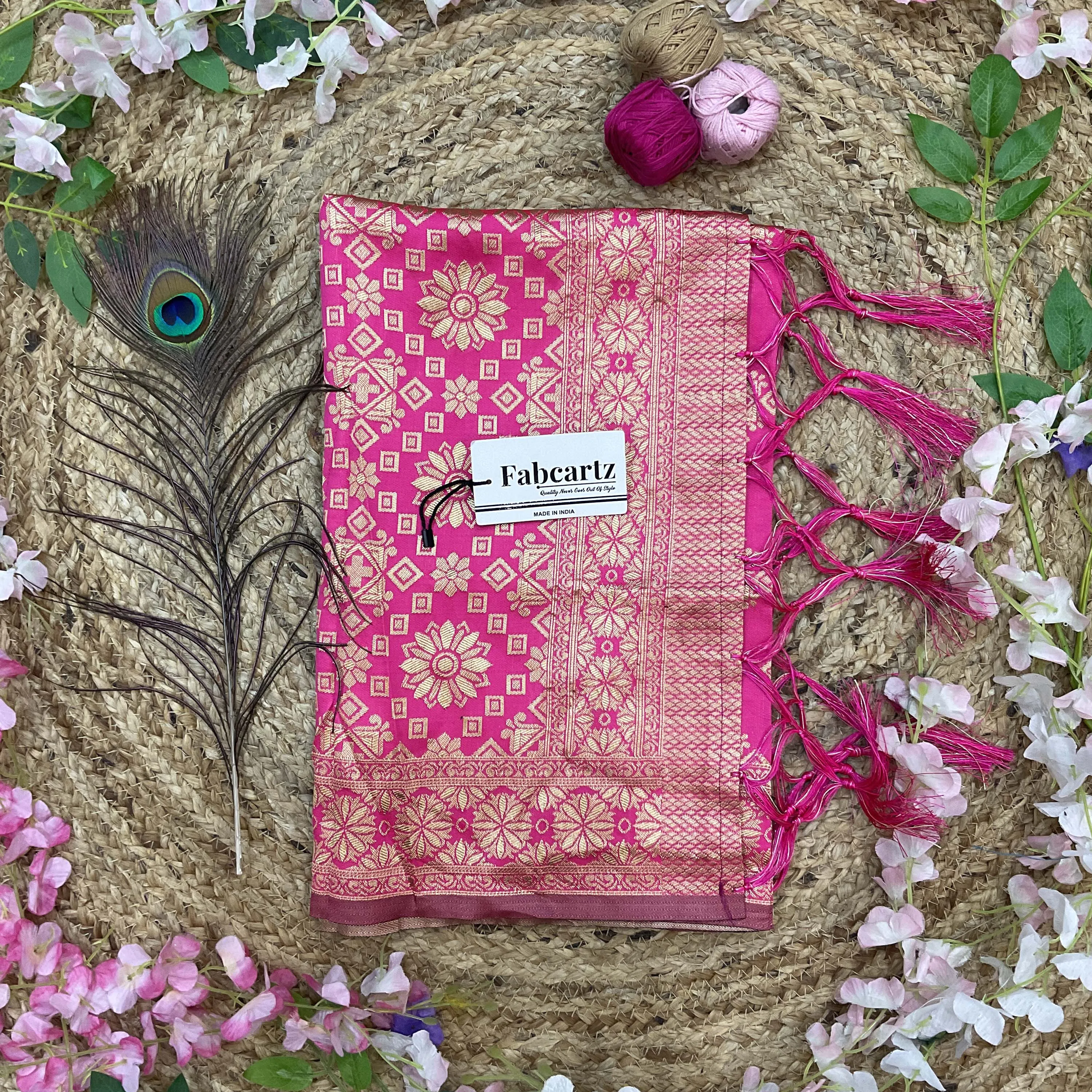 Beautiful Jacquard Woven Design Kids Dupatta for women | Only Dupatta BoxDup - Image 17