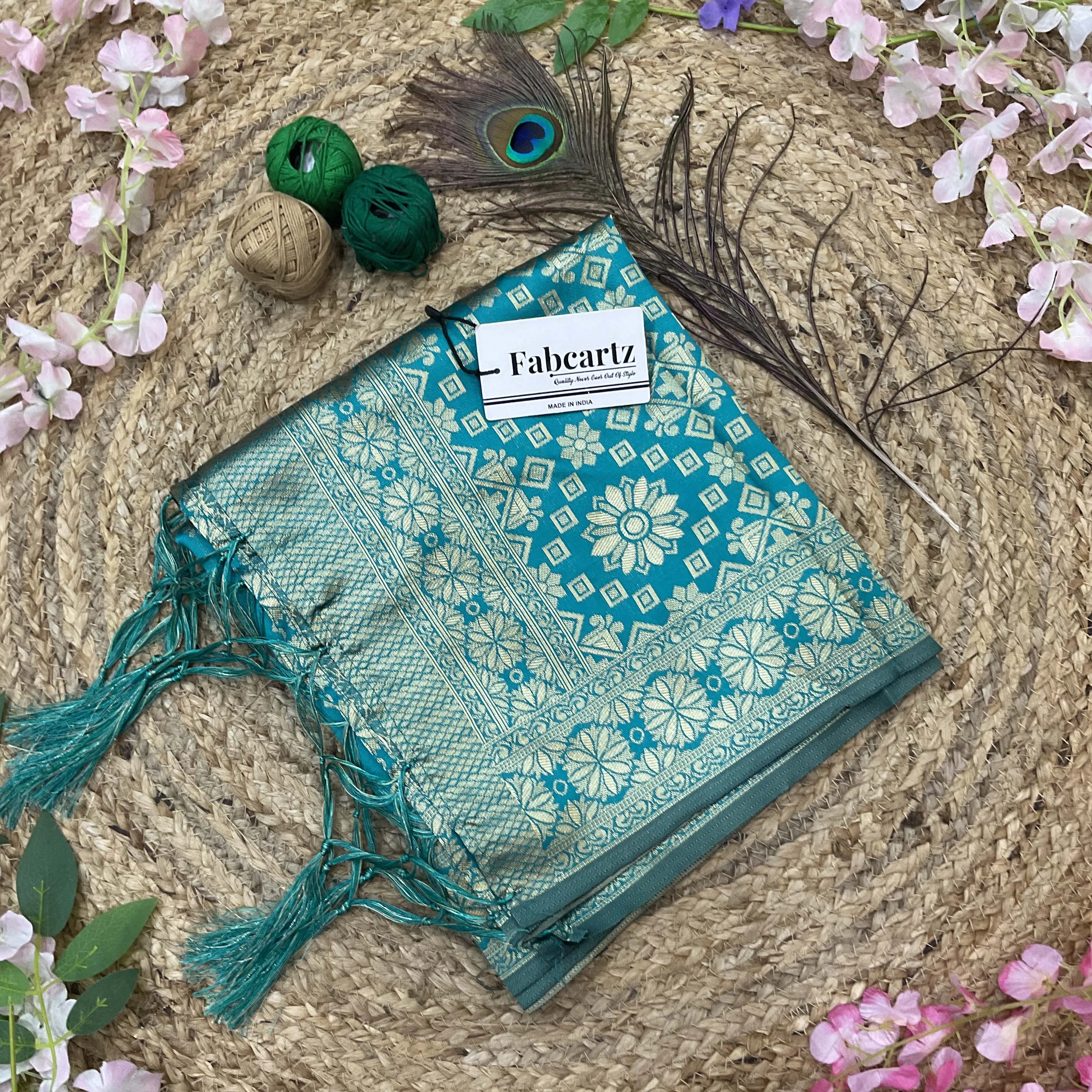 Beautiful Jacquard Woven Design Kids Dupatta for women | Only Dupatta BoxDup - Image 34