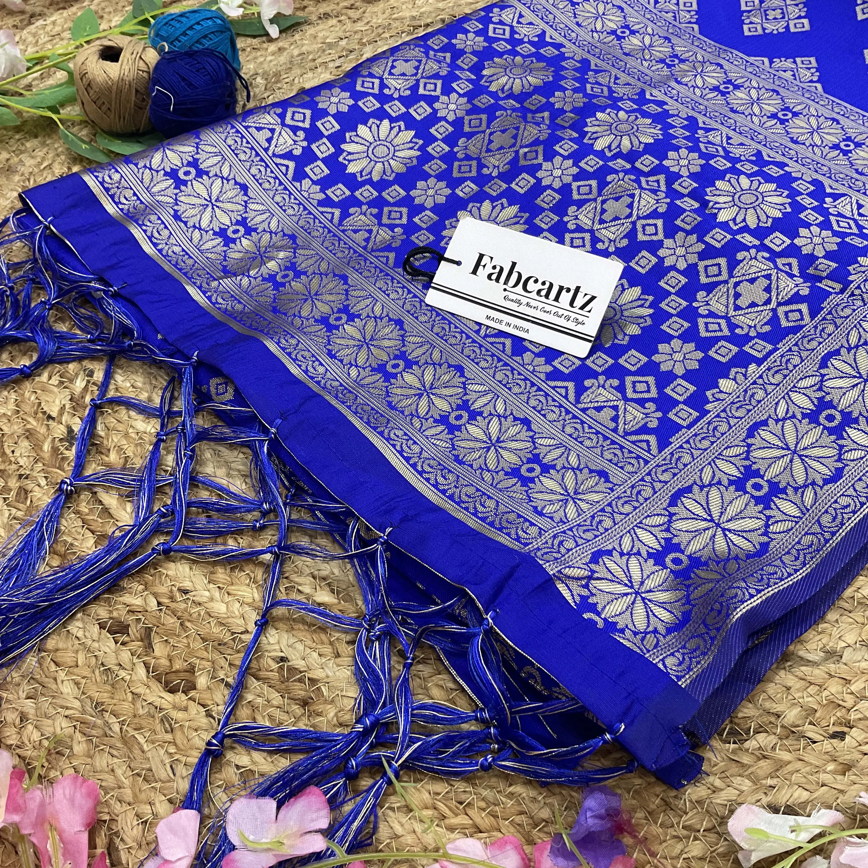 Beautiful Jacquard Woven Design Kids Dupatta for women | Only Dupatta BoxDup - Image 47