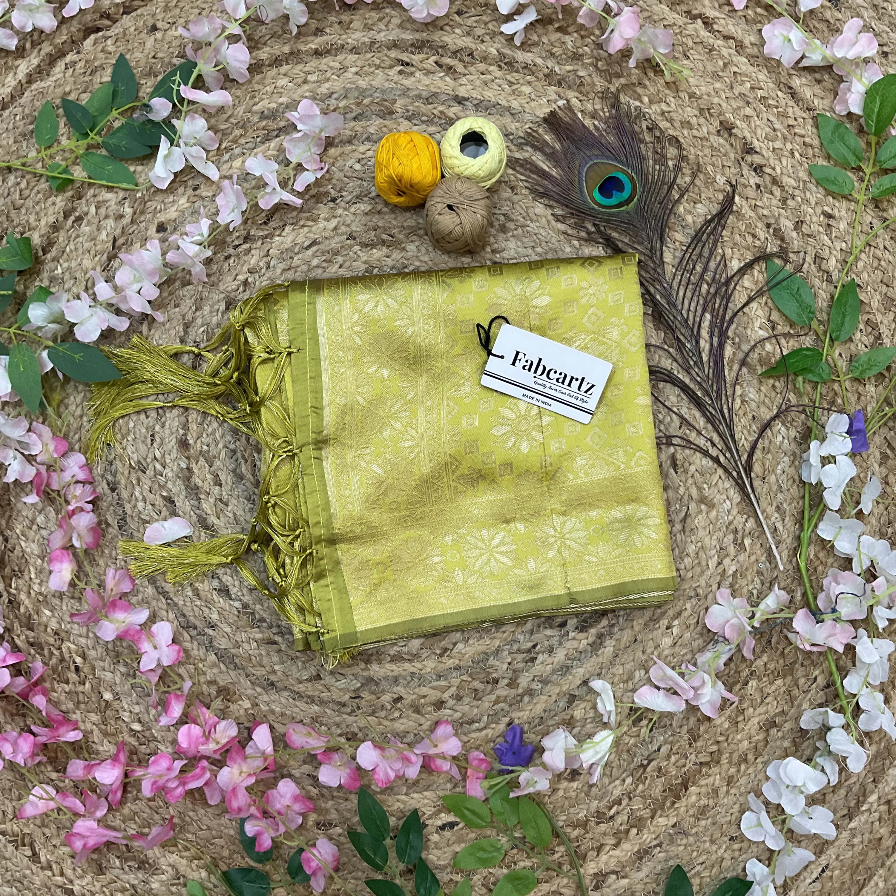 Beautiful Jacquard Woven Design Kids Dupatta for women | Only Dupatta BoxDup - Image 54